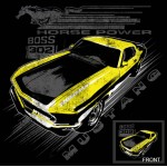 Yellow Boss 302 Mustang 